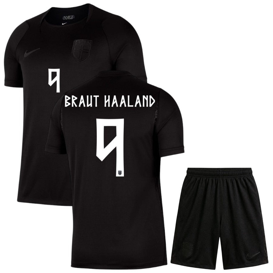 Maillot Norvege Braut Haaland Kit Kids Exterieur 2026 2027-League Threads